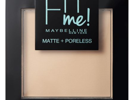 Fit Me Matte Poreless Pressed Powder puder matujący do twarzy w kompakcie 105 Natural Ivory 9g For Discount