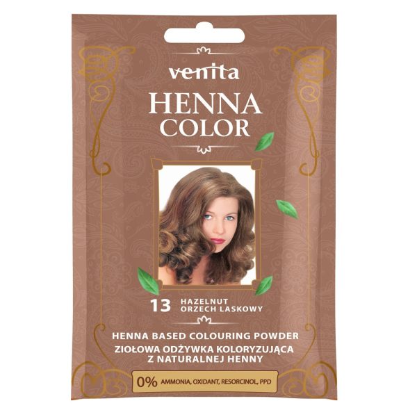 Henna Color ziołowa odżywka koloryzująca z naturalnej henny 13 Orzech Laskowy For Cheap