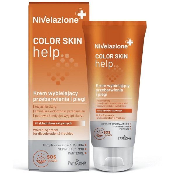 Nivelazione Color Skin Help kem wybielający przebarwienia i piegi 50ml Fashion