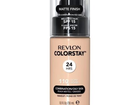 ColorStay™ Makeup for Combination Oily Skin SPF15 podkład do cery mieszanej i tłustej 110 Ivory 30ml Hot on Sale