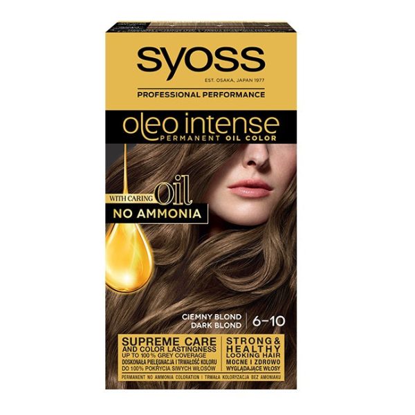 Oleo Intense farba do włosów trwale koloryzująca z olejkami 6-10 Ciemny Blond Supply