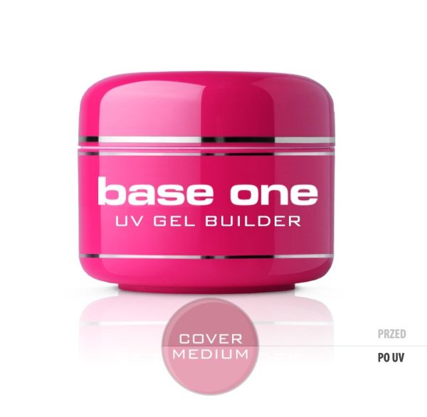 Base One Cover Medium maskujący żel UV do paznokci 50g on Sale