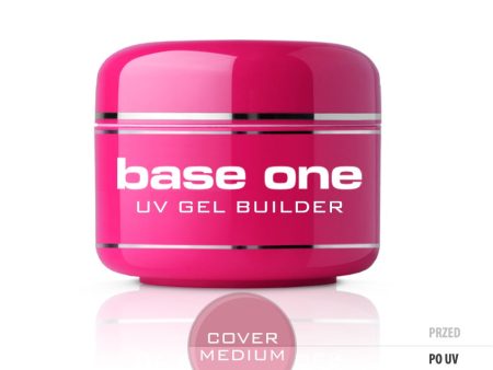 Base One Cover Medium maskujący żel UV do paznokci 30g Sale