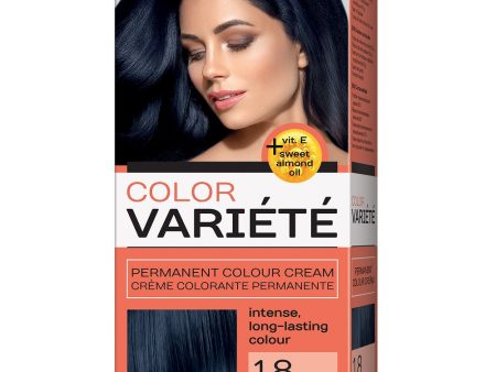 Variete Color Permanent Colour Cream farba trwale koloryzująca 1.8 Czerń Granatu 110g Online Hot Sale