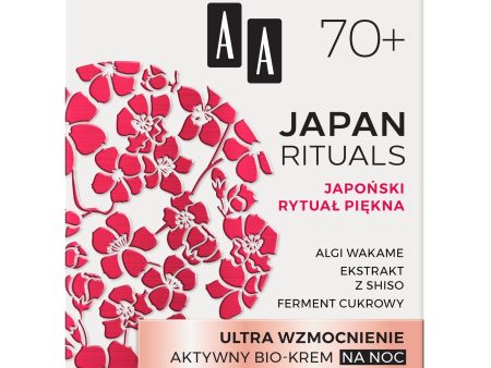 Japan Rituals 70+ Ultra wzmocnienie aktywny bio-krem na noc 50ml on Sale