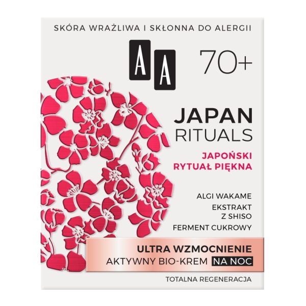 Japan Rituals 70+ Ultra wzmocnienie aktywny bio-krem na noc 50ml on Sale