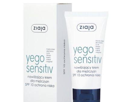 Yego Sensitiv nawilżający krem dla mężczyzn ochrona niska SPF10 50ml For Discount