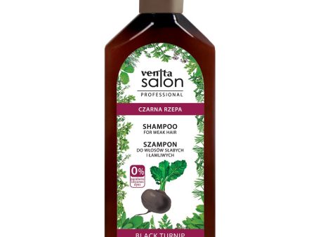 Salon Professional Shampoo For Week Hair szampon ziołowy do włosów słabych i łamliwych Czarna Rzepa 500ml Online Sale