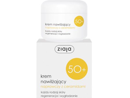 Krem nawilżający naprawczy z ceramidami 50+ 50ml For Sale