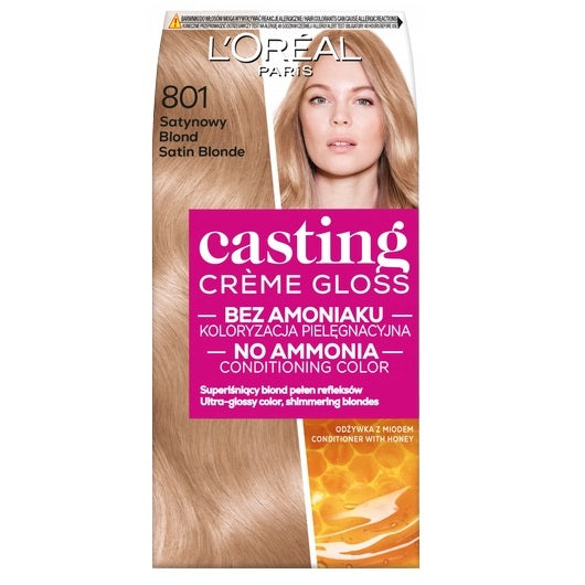 Casting Creme Gloss farba do włosów 801 Satynowy Blond Online Hot Sale