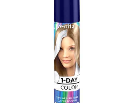 1-Day Color koloryzujący spray do włosów Biały 50ml Fashion