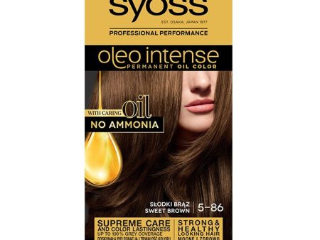 Oleo Intense farba do włosów trwale koloryzująca z olejkami 5-86 Słodki Brąz For Discount