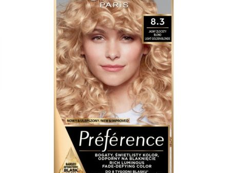 Preference farba do włosów 8.3 Jasny Złocisty Blond Fashion