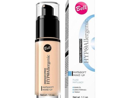 HypoAllergenic Mat&Soft Make-Up hypoalergiczny fluid matujący 02 Natural 30g For Discount