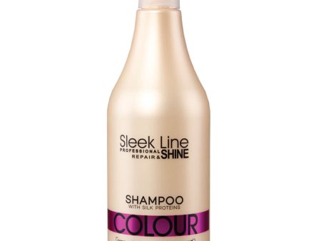 Sleek Line Colour Shampoo szampon z jedwabiem do włosów farbowanych 1000ml Fashion