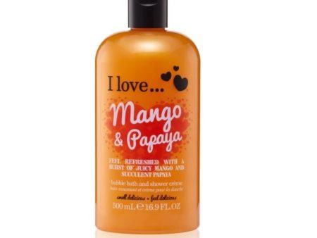 Bath & Shower Creme krem pod prysznic i do kąpieli Mango & Papaya 500ml Online Sale