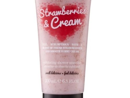 Exfoliating Shower Smoothie peeling do ciała Strawberries & Cream 200ml For Sale