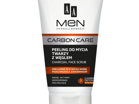 Men Carbon Care peeling do mycia twarzy z węglem 150ml Online Sale