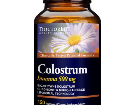 Colostrum Immunab bio-aktywne kolostrum 500mg suplement diety 120 kapsułek For Sale