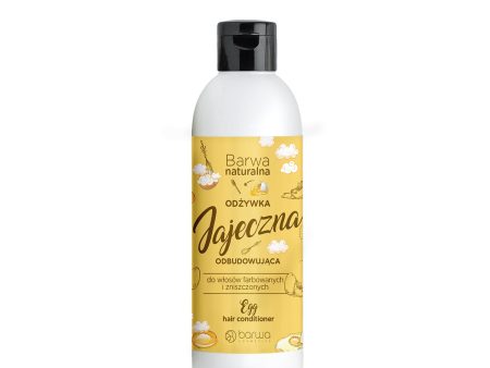 Naturalna odżywka jajeczna do włosów farbowanych i zniszczonych 200ml For Discount