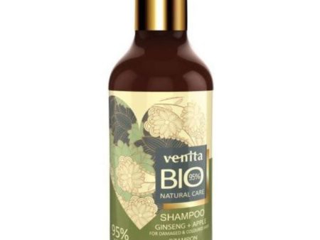 Bio Natural Care Revitalizing Hair Shampoo szampon do włosów farbowanych i wymagających regeneracji Żeńszeń & Jabłko 400ml Discount