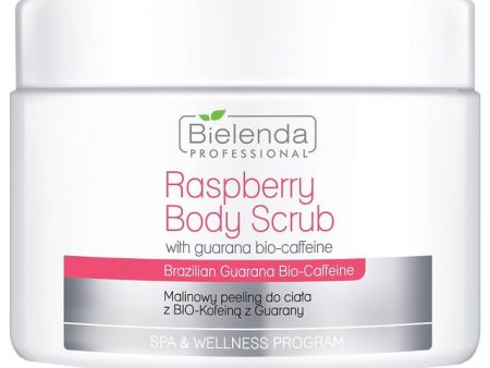 Raspberry Body Scrub malinowy peeling do ciała z bio-kofeiną z guarany 550g For Sale