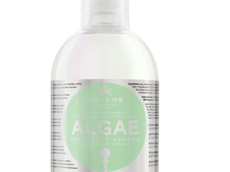 KJMN Algae Moisturizing Shampoo nawilżający szampon do włosów z ekstraktem z alg i oliwą z oliwek 1000ml For Sale