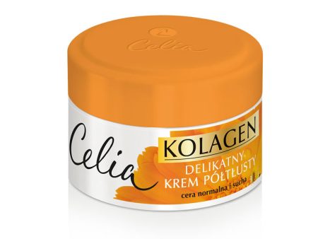 Kolagen delikatny krem półtłusty do twarzy z nagietkiem 50ml Sale