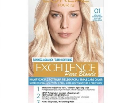 Excellence Creme farba do włosów 01 Super Jasny Blond Naturalny Discount