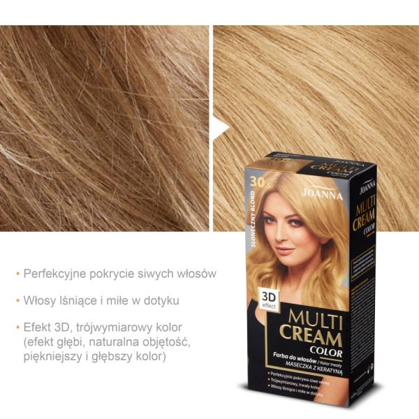 Multi Cream Color farba do włosów 30.5 Słoneczny Blond Online now