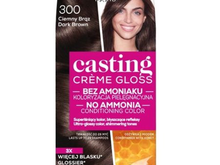 Casting Creme Gloss farba do włosów 300 Ciemny Brąz Fashion