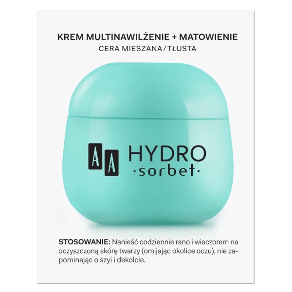 Hydro Sorbet krem multinawilżenie+matowienie cera mieszana tłusta 50ml Online Sale