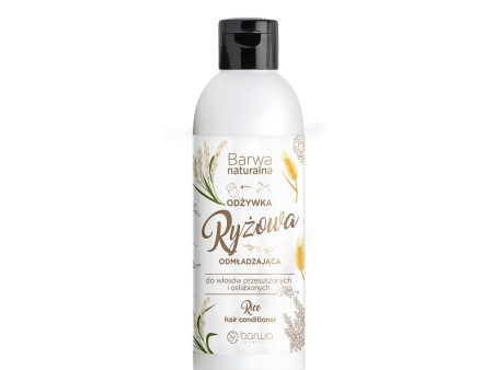 Naturalna odmładzająca odżywka ryżowa do włosów przesuszonych i osłabionych 200ml Online Sale