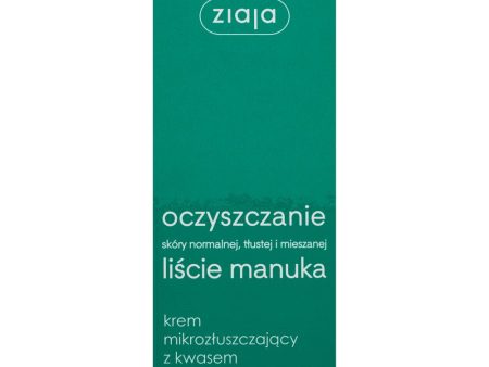 Liście Manuka Oczyszczanie krem mikrozłuszczający z kwasem migdałowym na noc 50ml For Discount