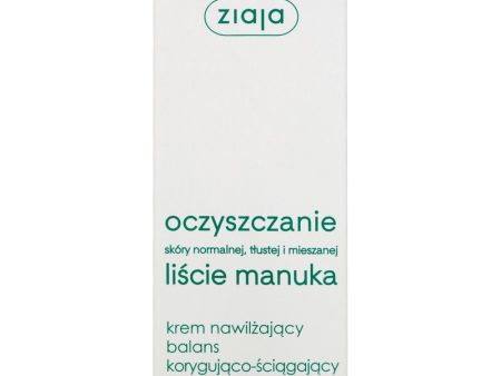 Liście Manuka Oczyszczanie krem nawilżający balans korygująco-ściągający ochrona niska SPF10 50ml Online Hot Sale