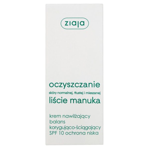 Liście Manuka Oczyszczanie krem nawilżający balans korygująco-ściągający ochrona niska SPF10 50ml Online Hot Sale