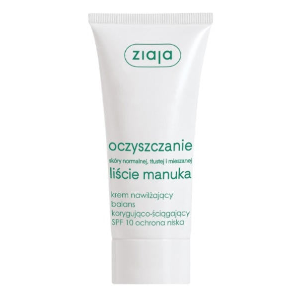 Liście Manuka Oczyszczanie krem nawilżający balans korygująco-ściągający ochrona niska SPF10 50ml Online Hot Sale